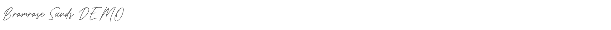 Sample characters Bromrose Sands Font
